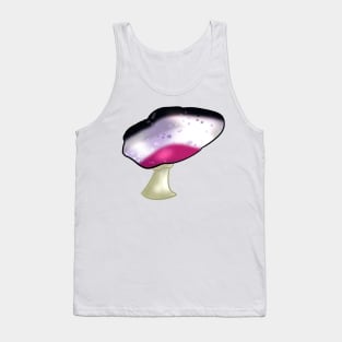 Asexual LGBTQ Pride Flag Mushroom Tank Top